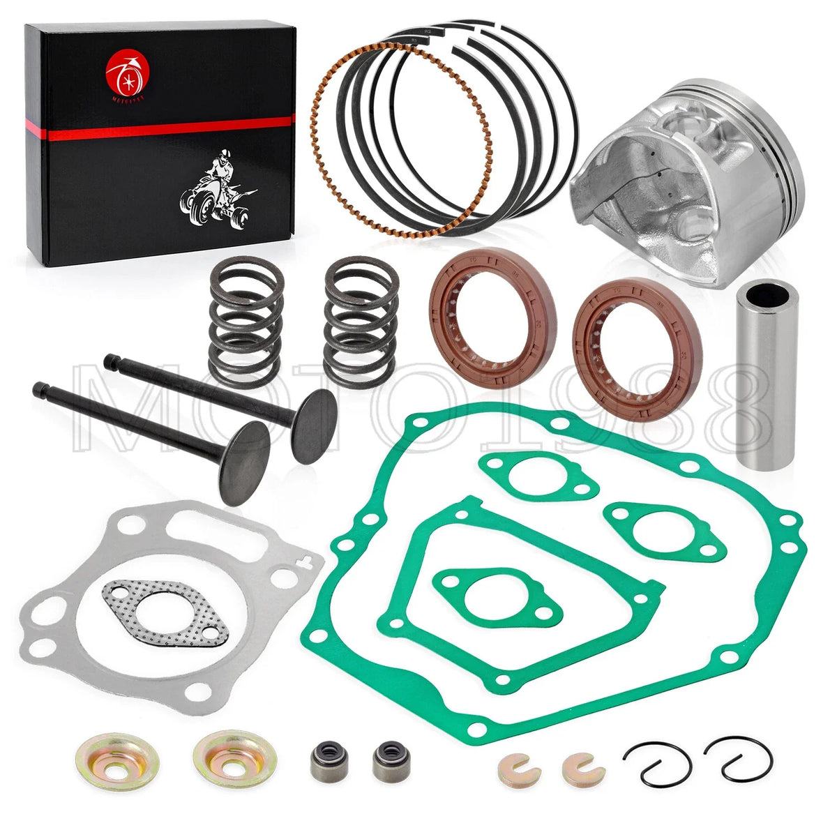 Engine Top End Rebuild Kit +0.25 Piston Valve for Yamaha Golf Cart G11 G16 G20