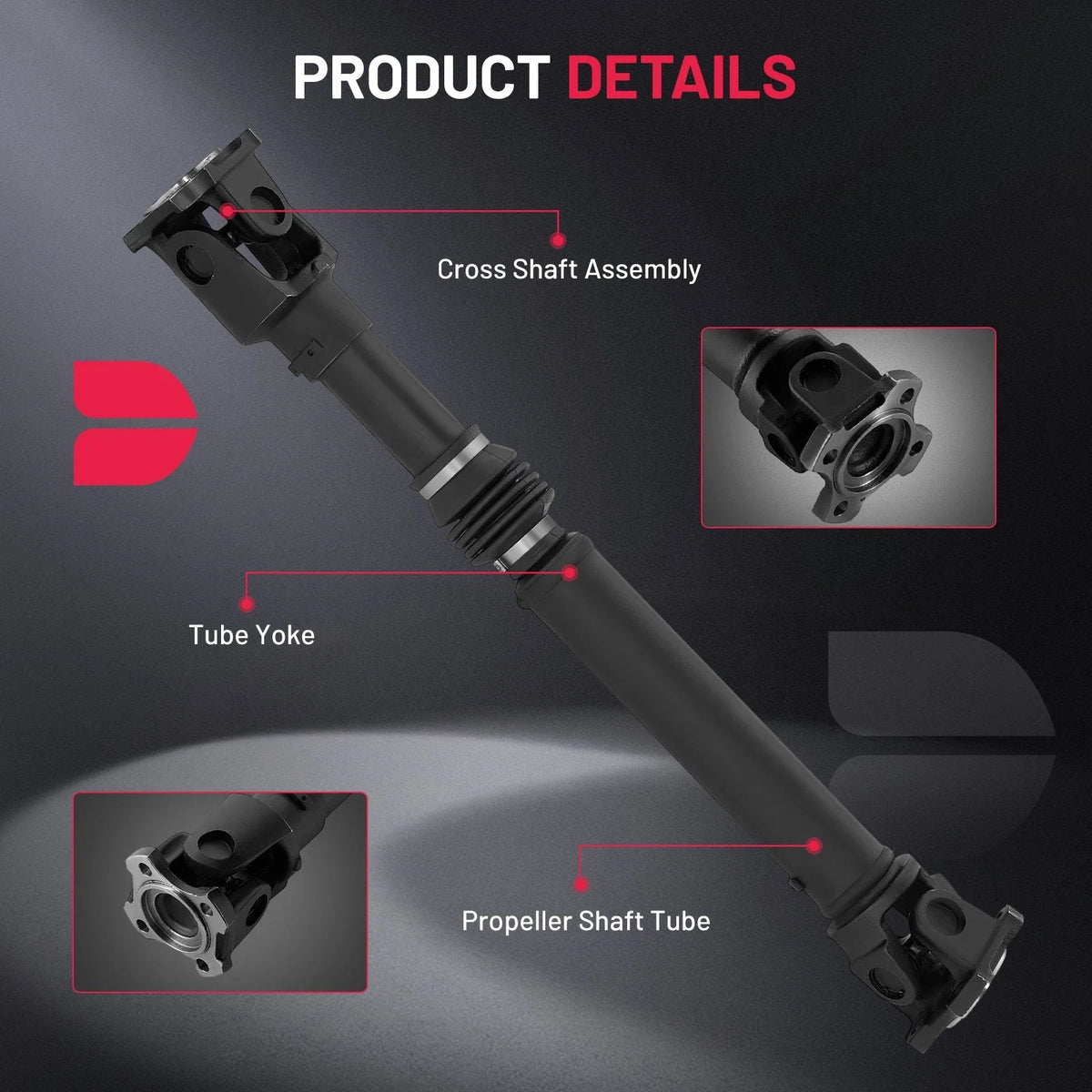 Front Driveshaft for Dodge Challenger 2017–2022 3.6L 5.7L 6.2L 6.4L AWD