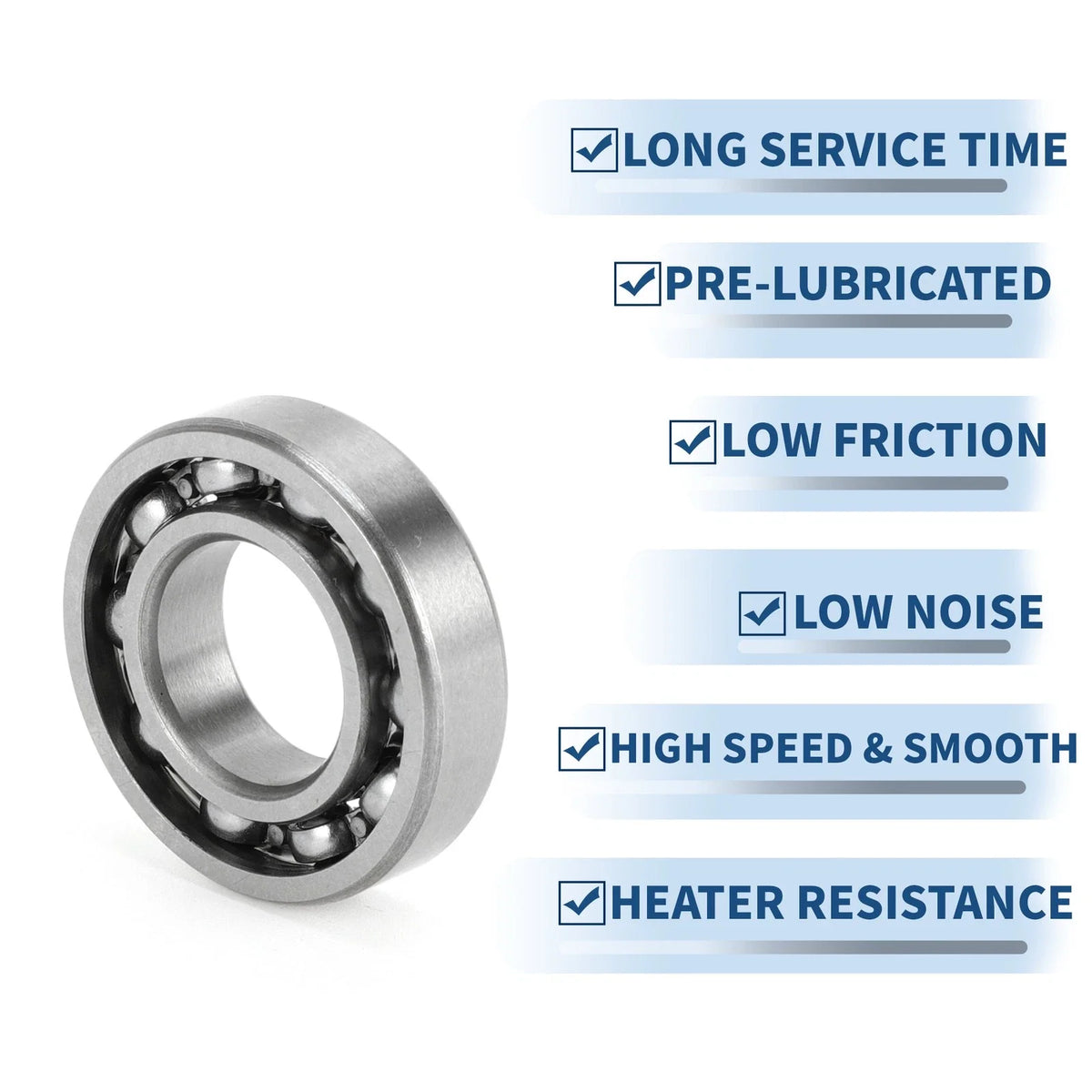 Deep Groove Ball Bearing 12x24x6mm for Scooter Skateboard 