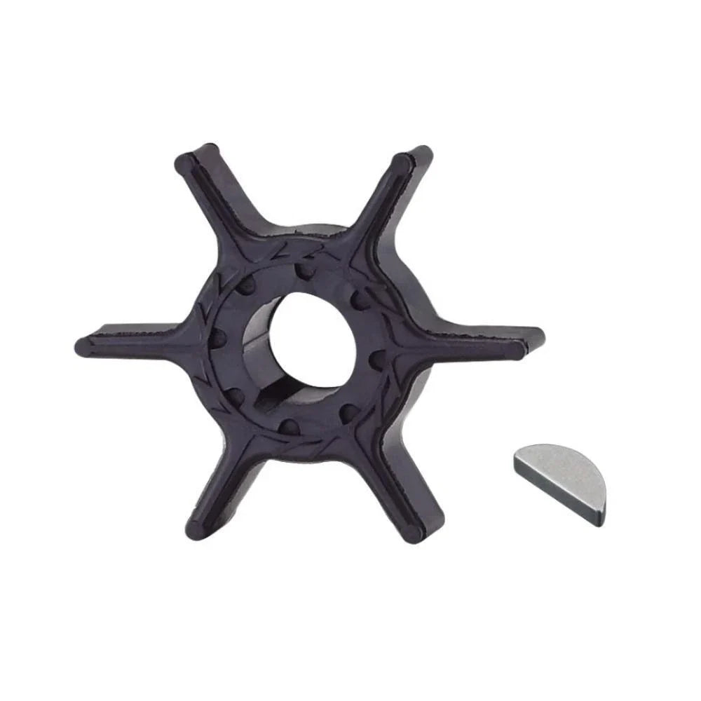 Water Pump Impeller with Key for Yamaha 9.9/15 HP Outboard (2 Stroke, 63V-44352-01)