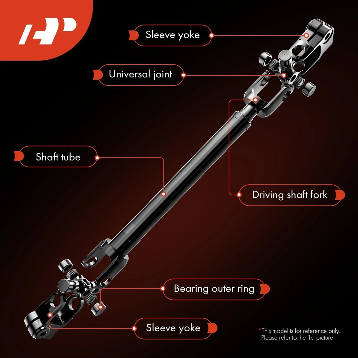 Intermediate Steering Shaft for Chevrolet Malibu, Olds Cutlass, Pontiac