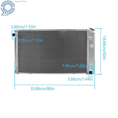 3 Row Aluminum Radiator for Chevy C/K C10 C20 K20 K30 GMC C2500 (1981–1986)