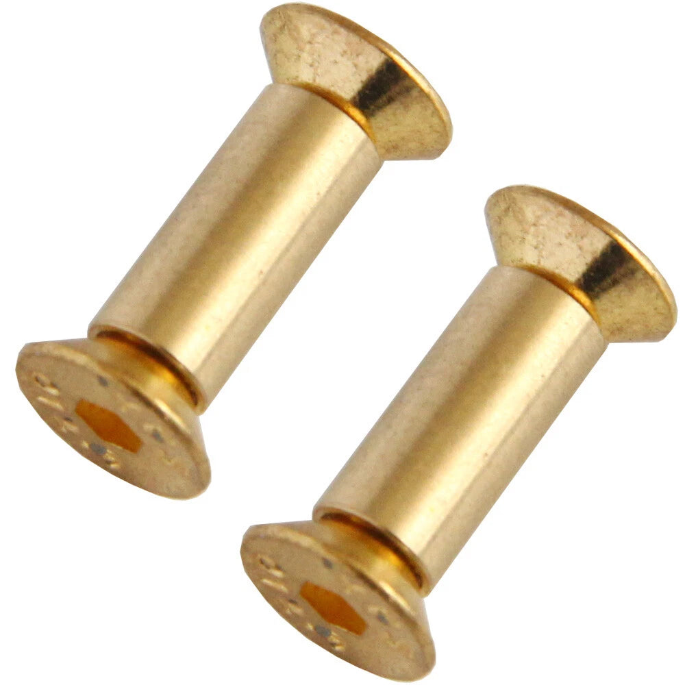 10pcs Brass Knife Handle Pin Rivets Fastening Screws Hex Head