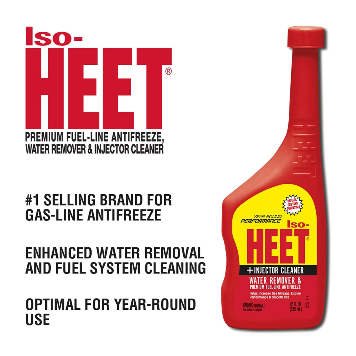 12 Ounce Iso-HEET Water Remover & Fuel Line Antifreeze