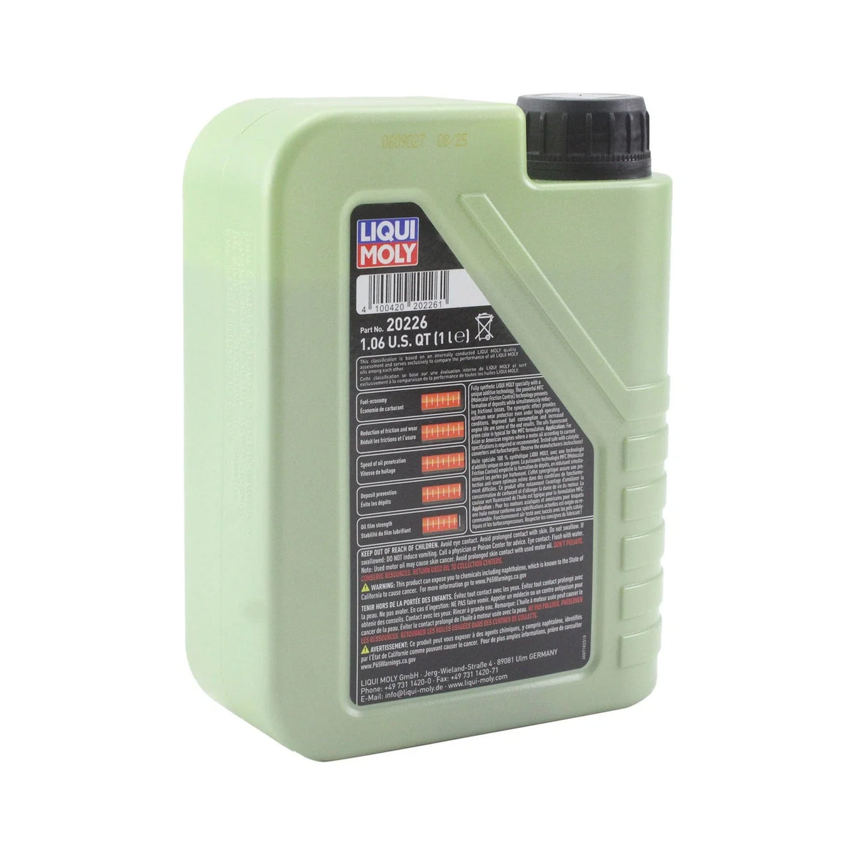 Set of 4 Liqui Moly Molygen 5W-30 Engine Motor Oil for