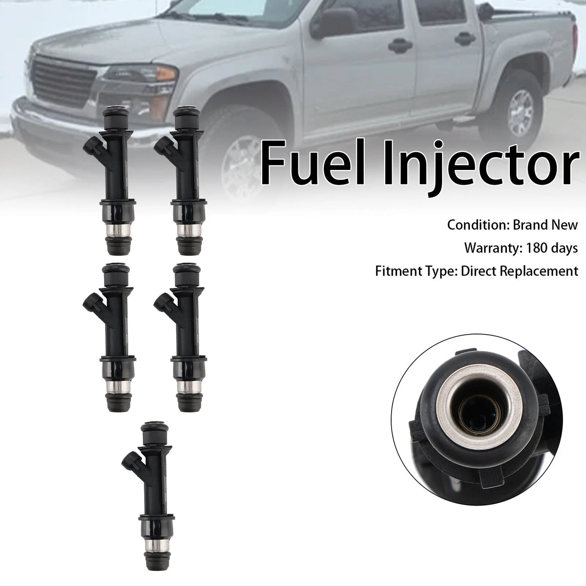 5X Fuel Injectors for Hummer H3, Chevrolet Trailblazer, Colorado (2005–2010)
