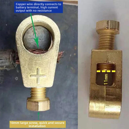 Pure Copper Battery Terminal Clamps for Automotive and Marine Batteries
