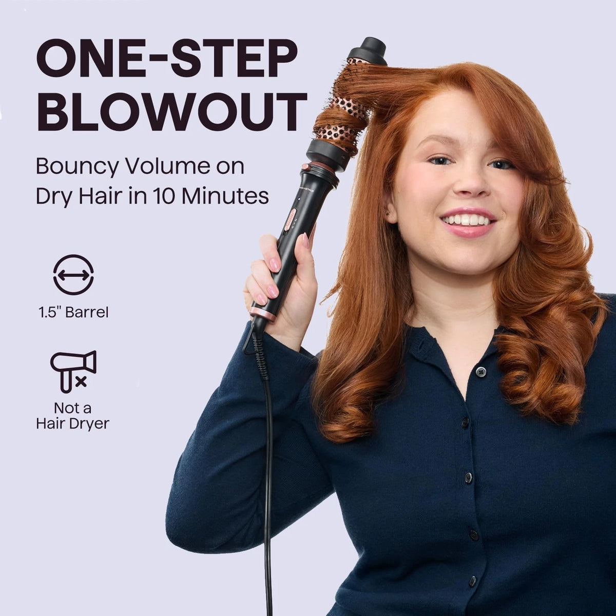 1.5 Inch Heated Round Brush for Wavytalk (No Part Numbers)