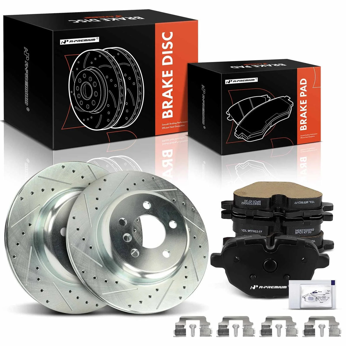 6x Drilled Brake Rotors & Ceramic Pads for BMW F10 528i 535i (2011–2017)