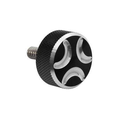 Set of 4 Black 1/4-20" Thread Seat Bolts for Harley Touring Road King Glide (1997–2025)