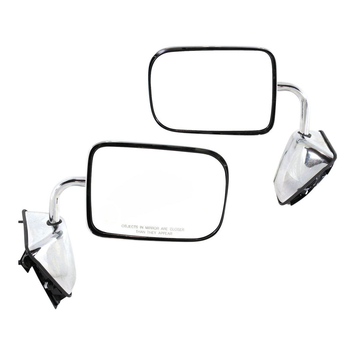 Set of 2 Power Mirrors for Dodge D250 (1988–1993) Chrome