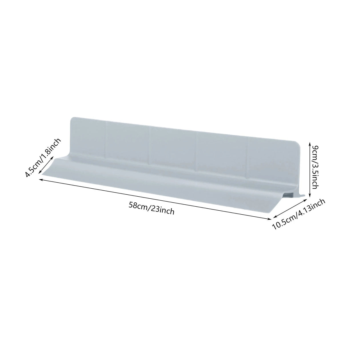 23-Inch Silicone Sink Splash Guard for Kitchen Sink