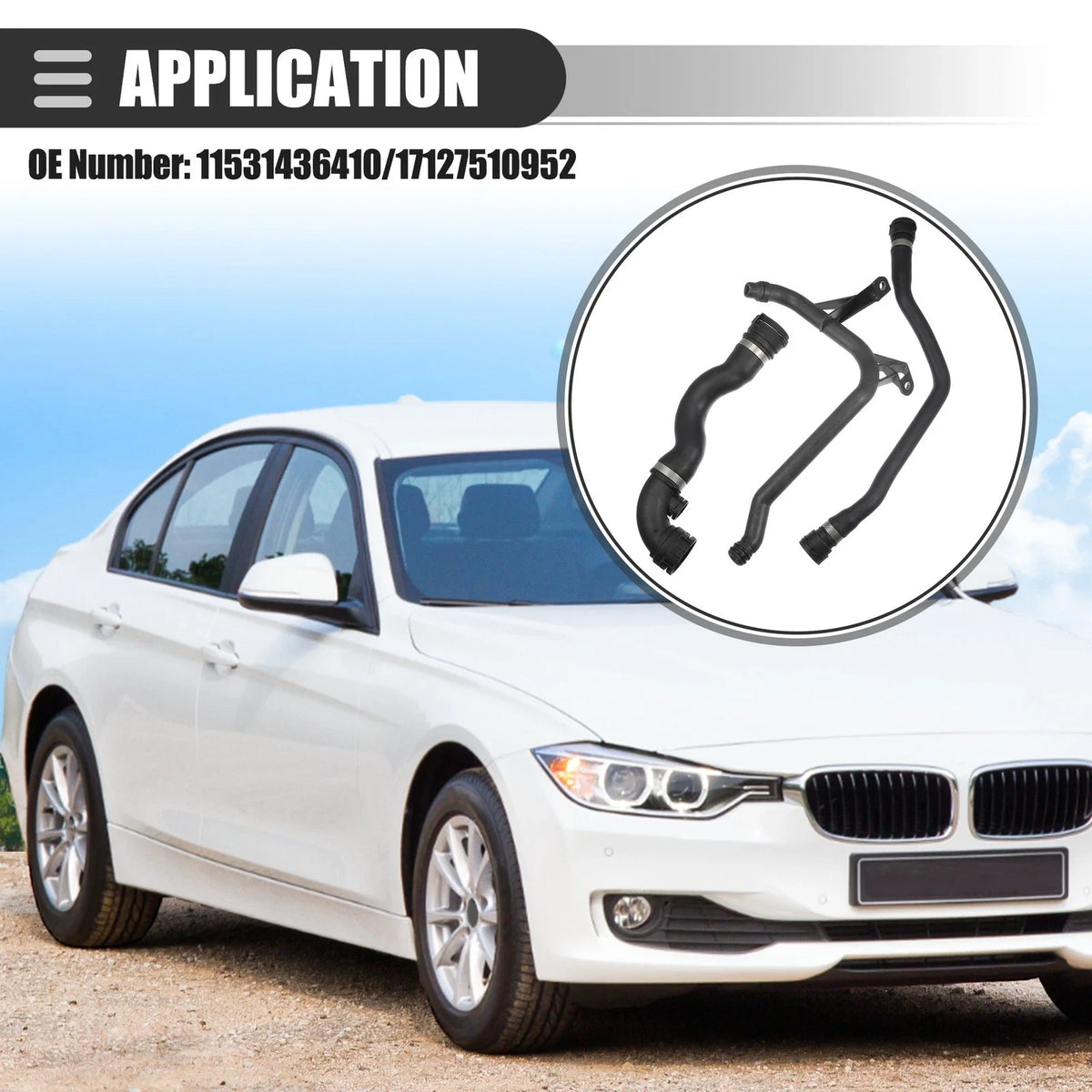 Coolant Radiator Hose Set for BMW 323 325 328 330 (No. 11531436410/17127510952)