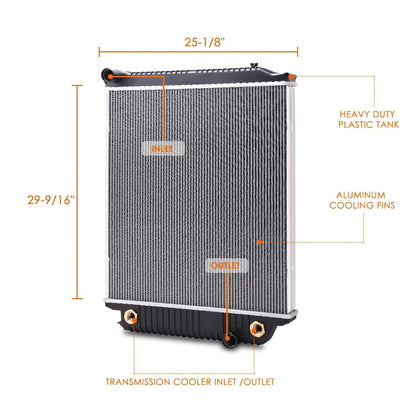 Aluminum Core Cooling Radiator for Freightliner S2C S2 B2 (2007–2013)
