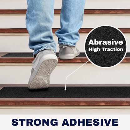 12 Pack Non-Slip Outdoor Stair Treads 30" x 6"