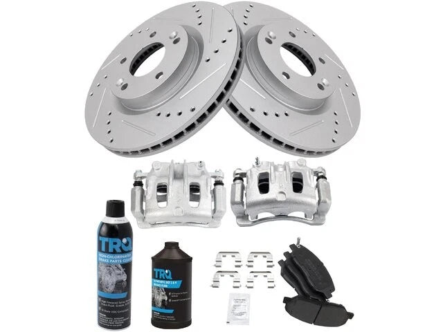 Set of 4 Brake Pads Rotors Calipers for Hyundai Santa Fe (2007–2009) 82767ZZGH