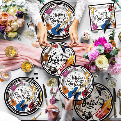 110pcs Music Theme Party Decorations for Guitar Birthday Party