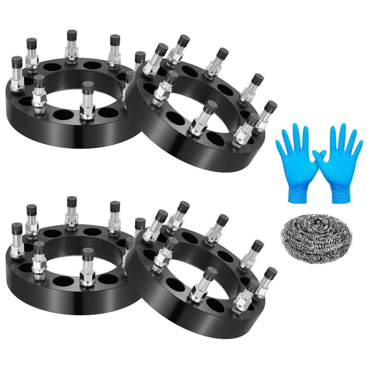 Set of 4 Wheel Spacers Adapters for GMC Sierra C2500 Savana (8x165.1 to 8x180)