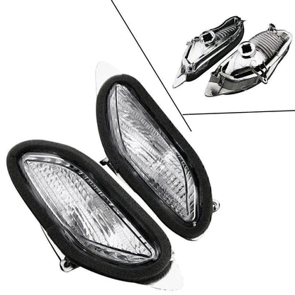 2X Clear Front Turn Signal Indicator Lens for Honda ST1300 (2002–2009)