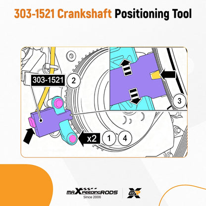 Crank Alignment Tool for Ford Explorer Taurus 2.0L EcoBoost (2012–2018) YTE0PJ