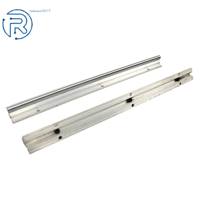 2Pcs SBR12-400mm Linear Shaft Rail with 4 SBR12UU Bearings for