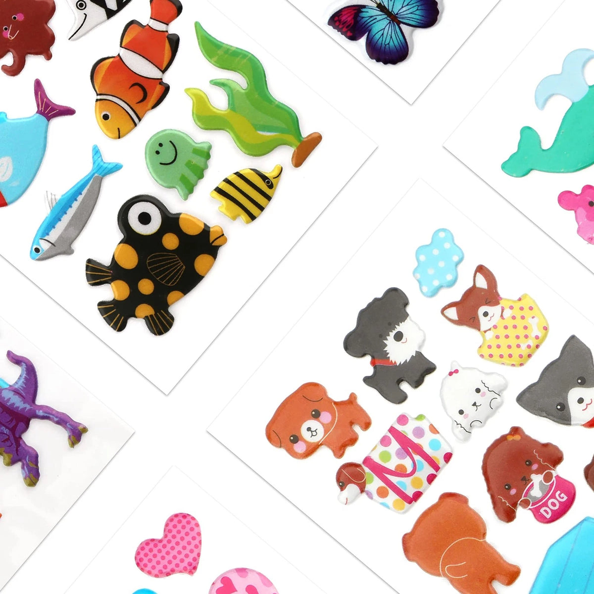 3D Stickers for Kids & Toddlers (500+ Puffy Medium, Color2)