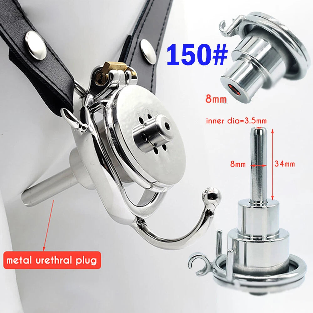 Men Chastity Device Stainless Steel Short Metal Cage Lock