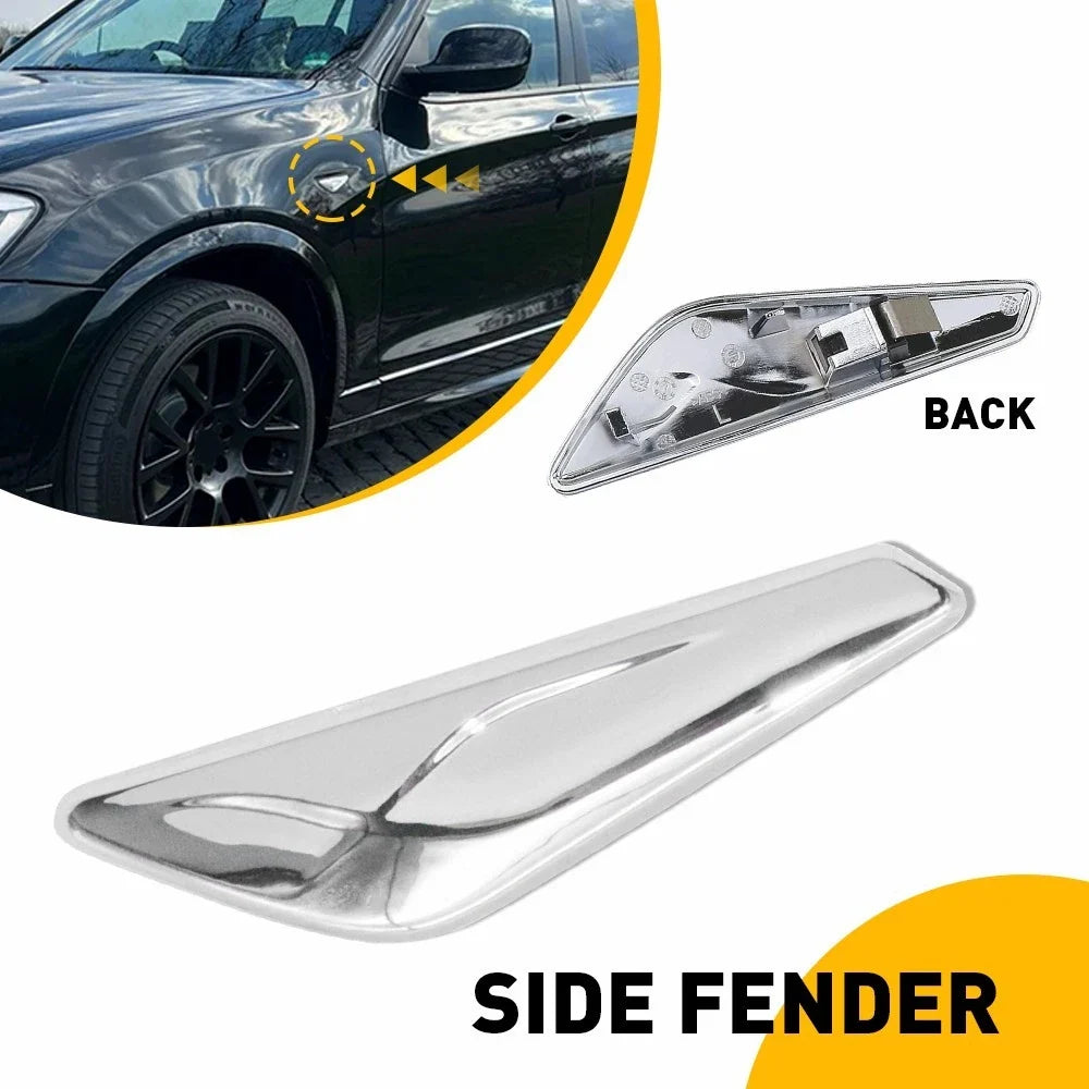 Left Driver Side Fender Chrome Emblem Moulding for BMW X3 F25 X4 F26 (2015–2017)