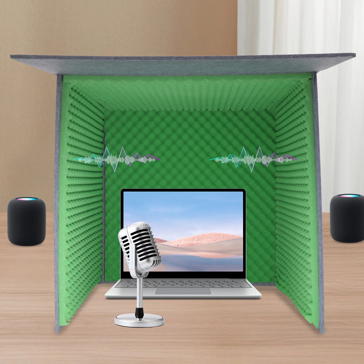 Soundproof Booth for Desktop Recording