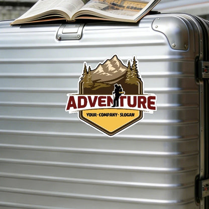 Adventure-themed waterproof stickers for luggage, refrigerator, wall