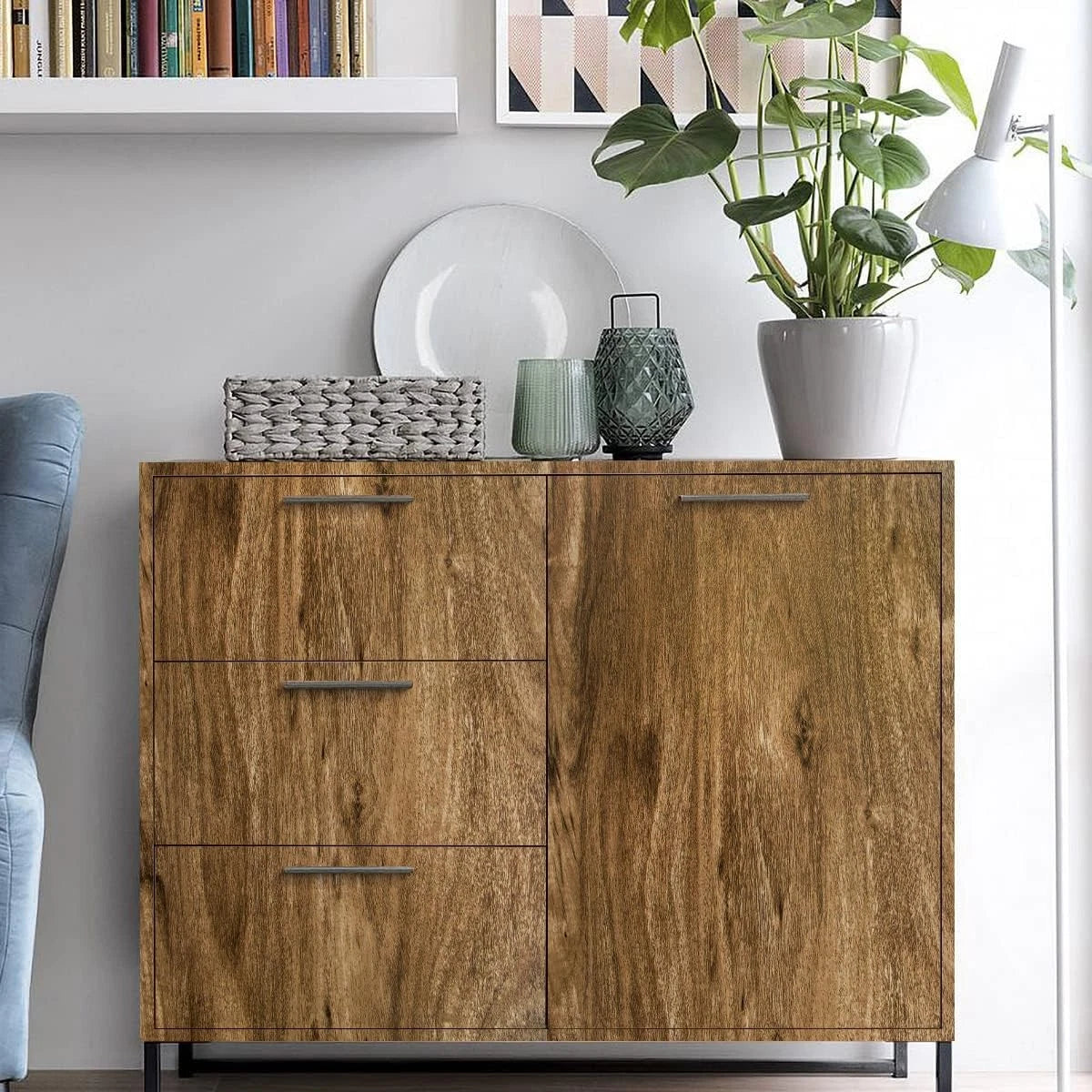 Faux Wood Contact Paper for Home Decor (17.7" x 78.7")