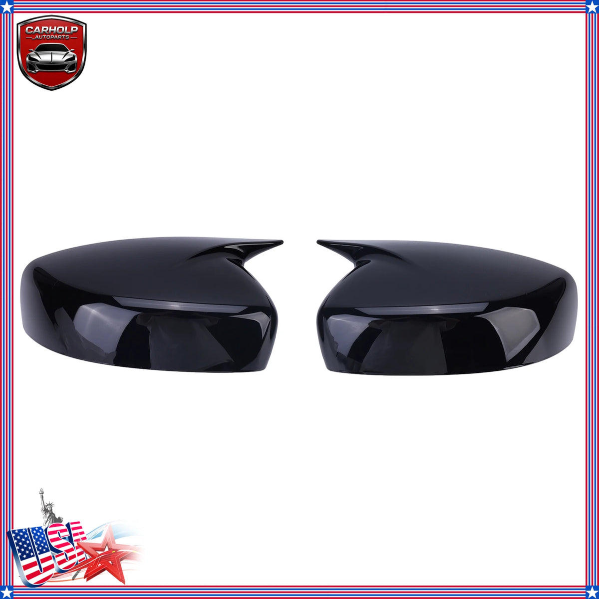 2Pcs Rearview Wing Mirror Cover Cap for Infiniti G25 G37 Q40 Q60 (2009–2015)