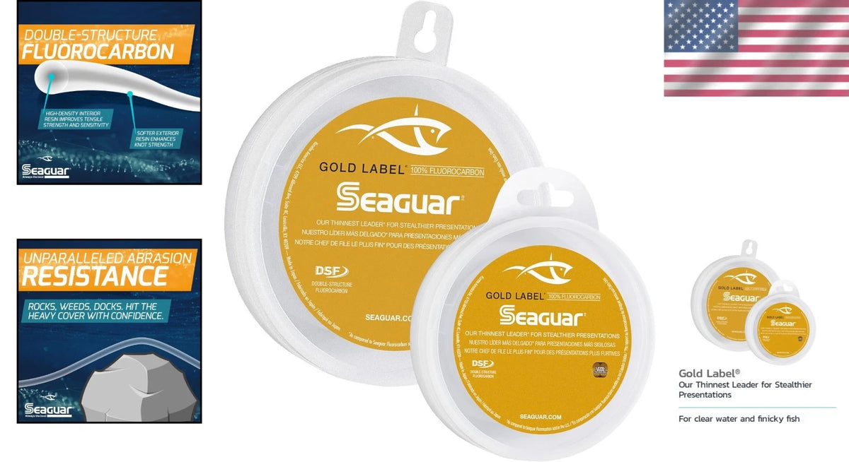 30lbs Fluorocarbon Fishing Leader Line for Fresh & Saltwater (25yd)