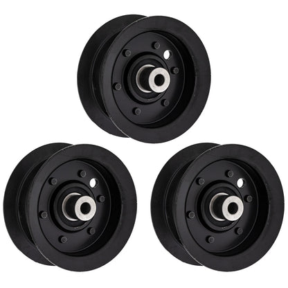 Flat Idler Pulley Set of 3 for Hayter Recycling RT380H (88-5630, 132-4717)