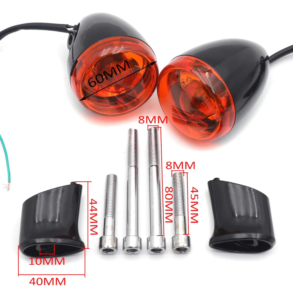 Rear Turn Signal Light Indicator Bracket for Harley FXDB (2007–2008) & FXDWG (2002–2005)