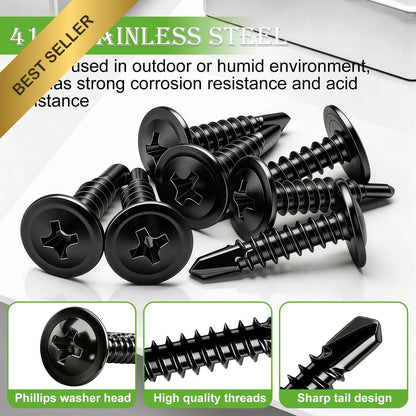 230PCS Self Drilling Screws with Washers for Automotive Applications