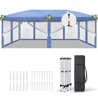 10'x20' Waterproof Pop Up Gazebo Canopy Tent for Outdoor Events