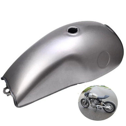 2.6 Gallon Unpainted Gas Fuel Tank for Motorcycle Cafe Racer