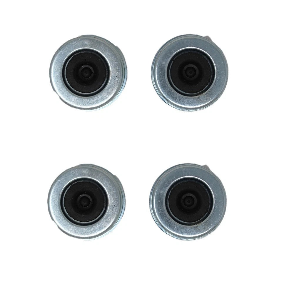 2X Axle Dust Grease Covers with Rubber Inserts for Universal