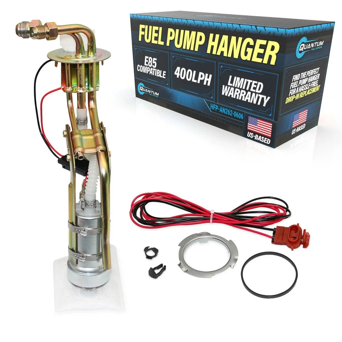 Fuel Pump Hanger for Mustang (1986–1997) - Walbro/TI F90000262 400LPH -6AN
