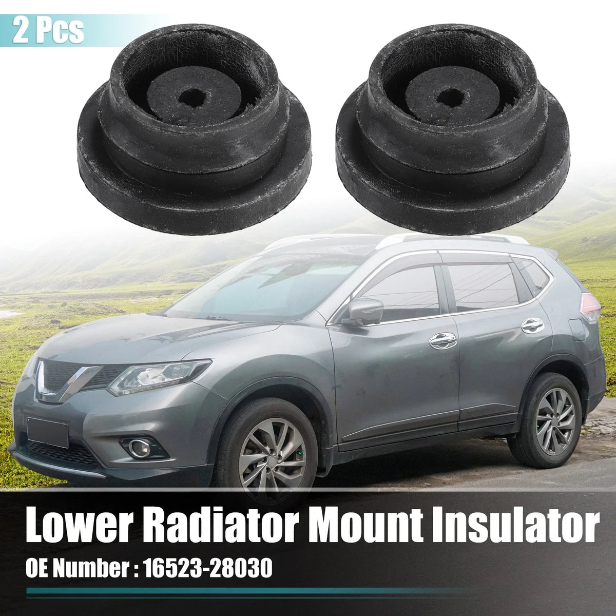 2X Upper Radiator Mount Insulator No.16523-28030 for Toyota RAV4 (2006–2018)