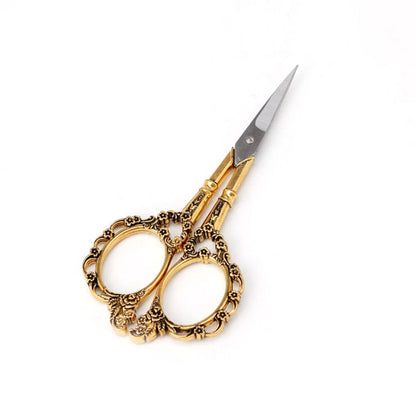 3X Antique Style Plum Blossom Embroidery Scissors for Sewing