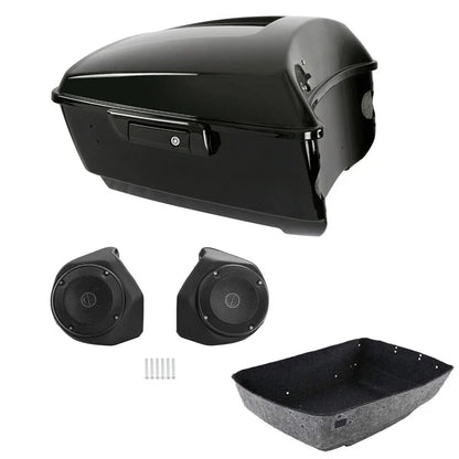 6.5" Black King Trunk Luggage Speakers for Harley Touring Road Glide (2014–2026)