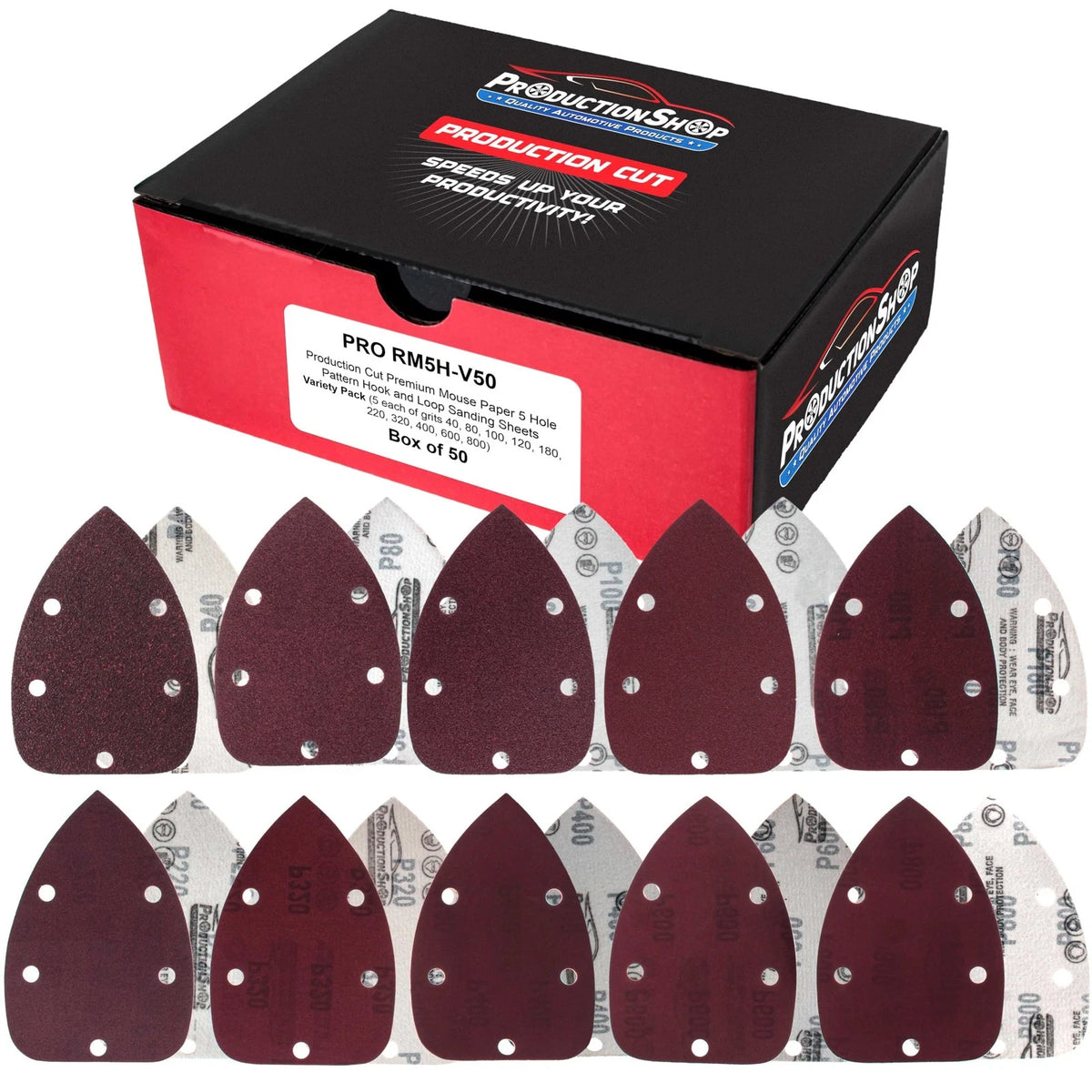 5-Hole Pattern Mouse Detail for Automotive Use (5.5" x 3.85", Oxide Brown)