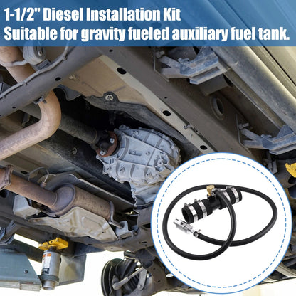 1-1/2" Auxiliary Diesel Fuel Tank Install Kit for Ford Chevrolet (11025)
