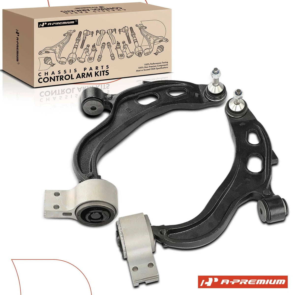 2X Front Lower Control Arm w/ Ball Joint for Ford Taurus Flex (2010–2019) - MS401186, 528-353, DA5Z3079D