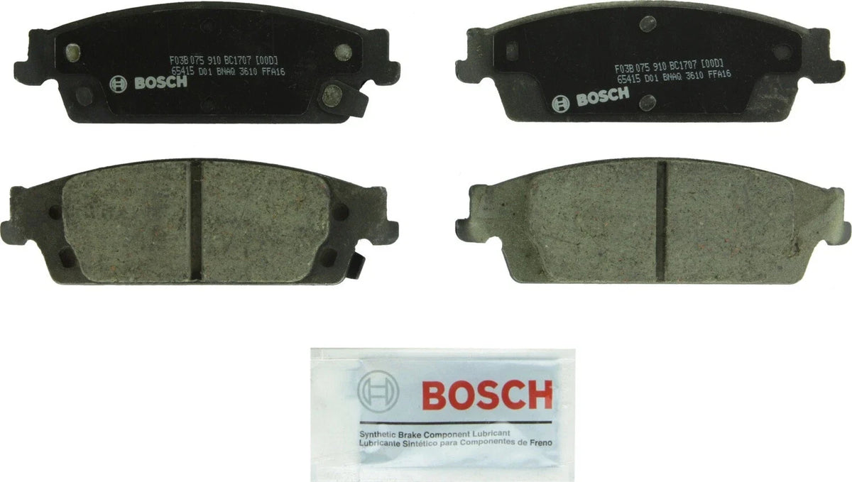 Rear Brake Kit 345mm Drilled Rotors Bosch Ceramic Pad for Cadillac Chevrolet GMC