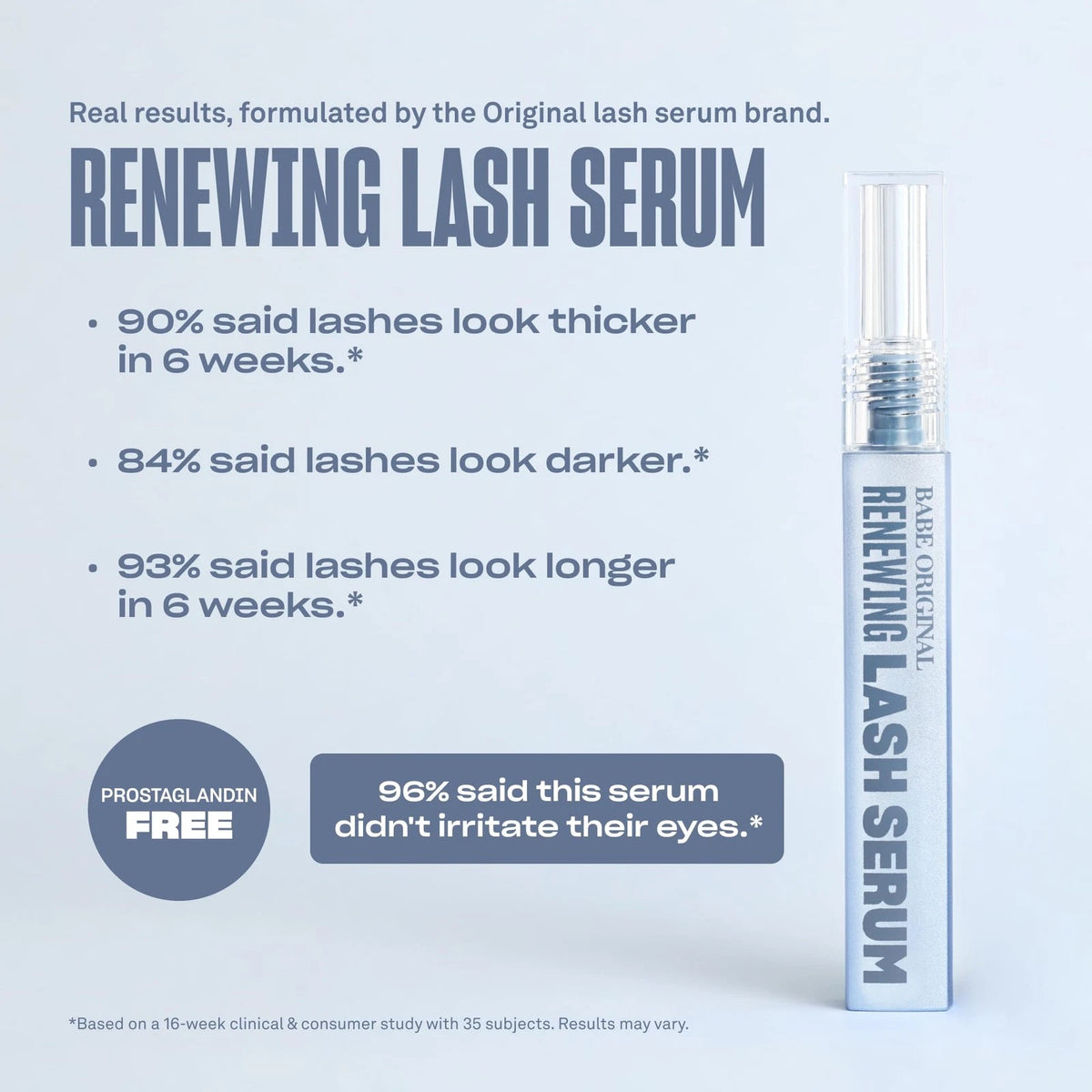 Renewing Lash Serum for BABE ORIGINAL (2 Month Supply, 3mL)