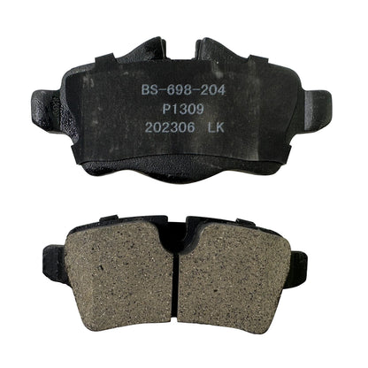 Set of 4 Rear Ceramic Brake Pads for Mini Cooper (2007–2015) P-1309, 1309