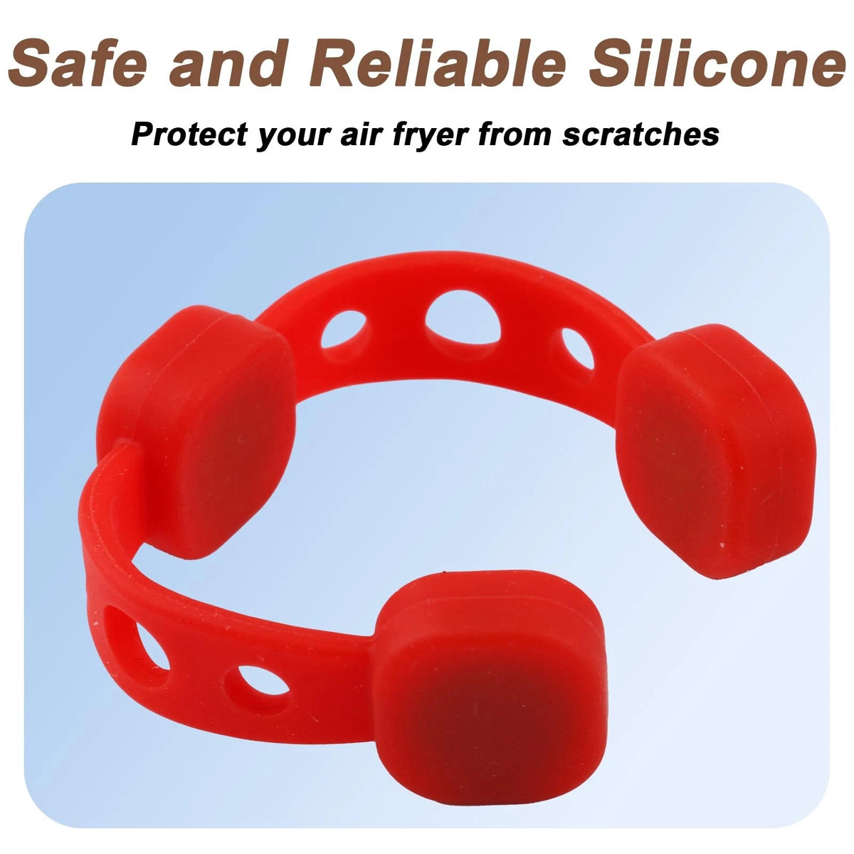 4 Sets Air Fryer Magnets for Parchment Paper Liners, Silicone Buckles